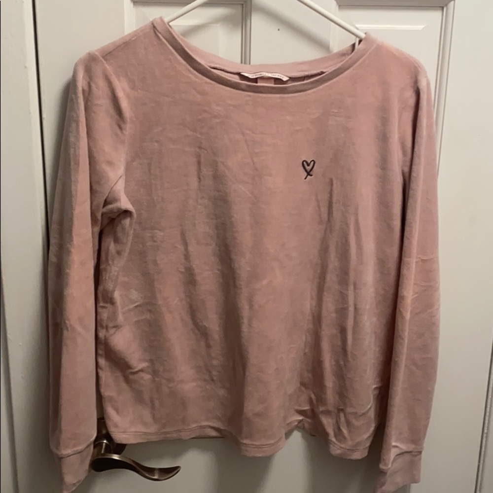 VICTORIA’s Secret split back velvet pj top size S